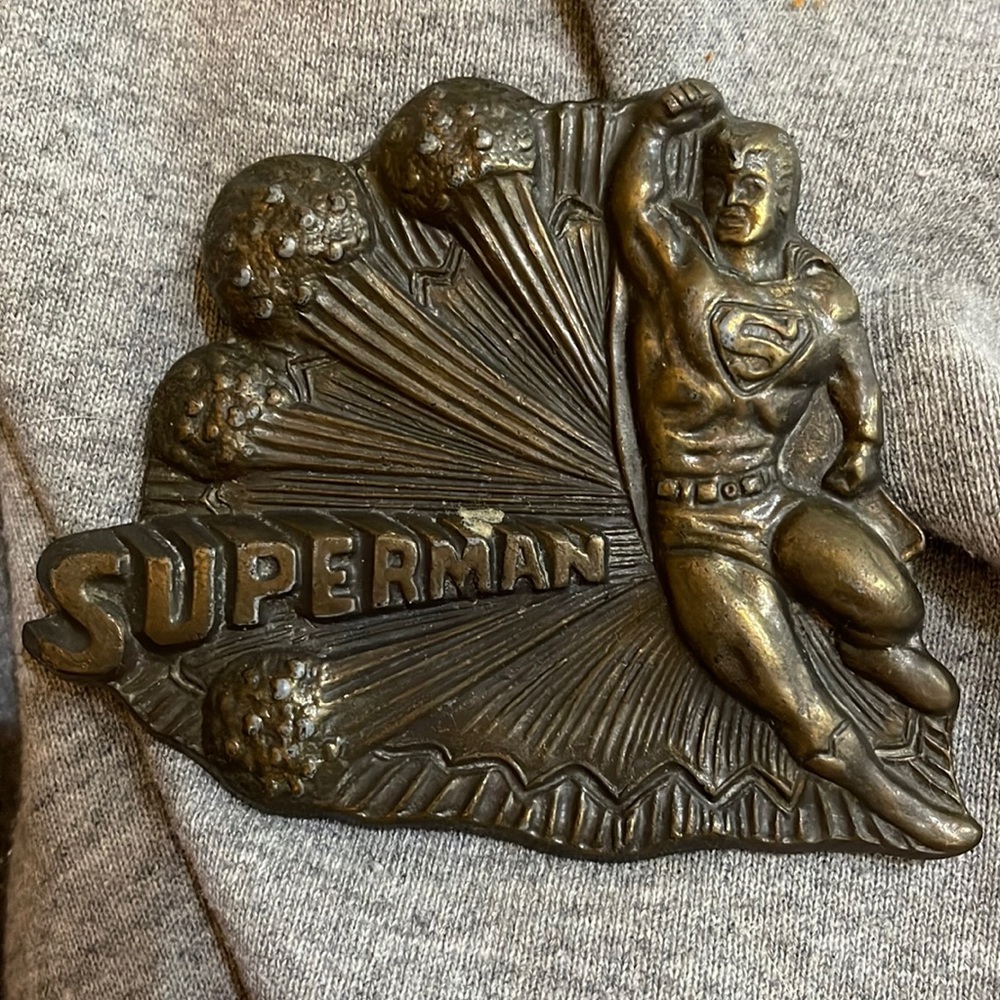 Vintage Superman belt buckle